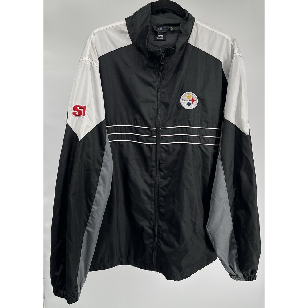 Reebok NFL‎ Pittsburgh Steelers Jacket Sports Illustrated Mens XL Windbreaker